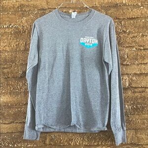 Dayton Ohio Gray Long Sleeve Graphic Tee